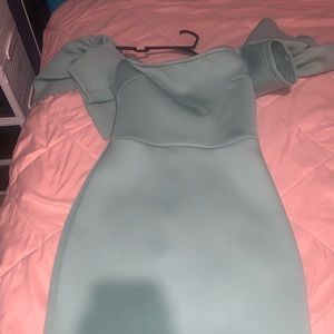 Mint green dress
